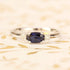 Blue Sapphire and Diamond Ring