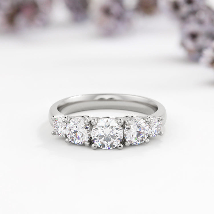 Quintet Lab Diamond Engagement Ring - Vinny & Charles