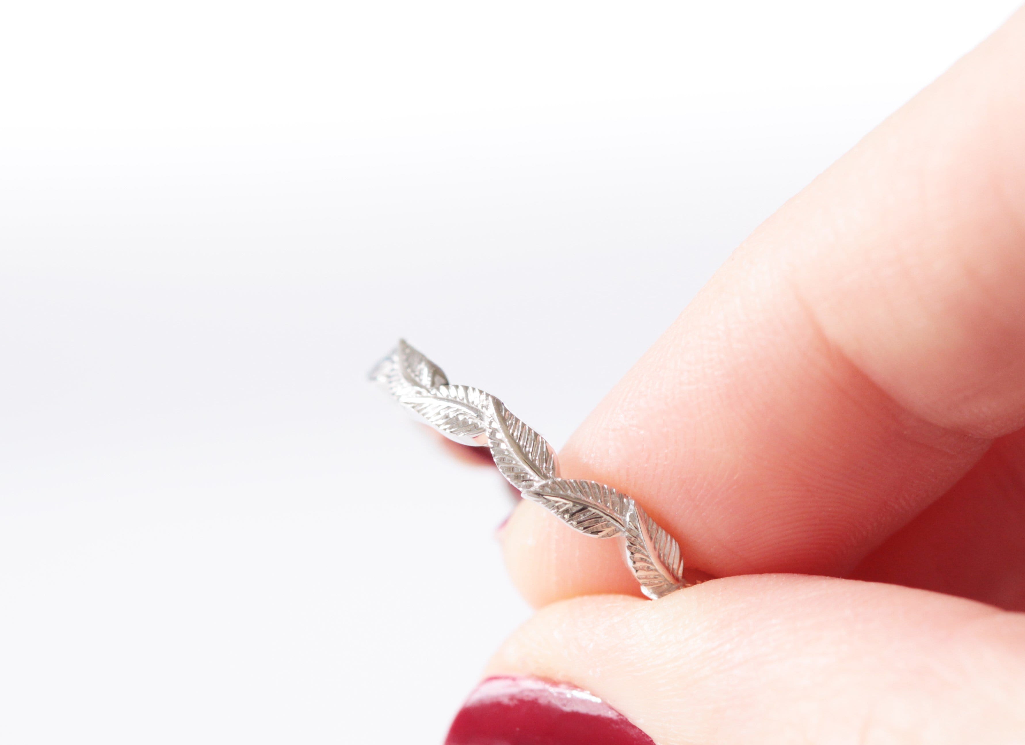 Eternity Leaf Wedding Ring - Vinny & Charles