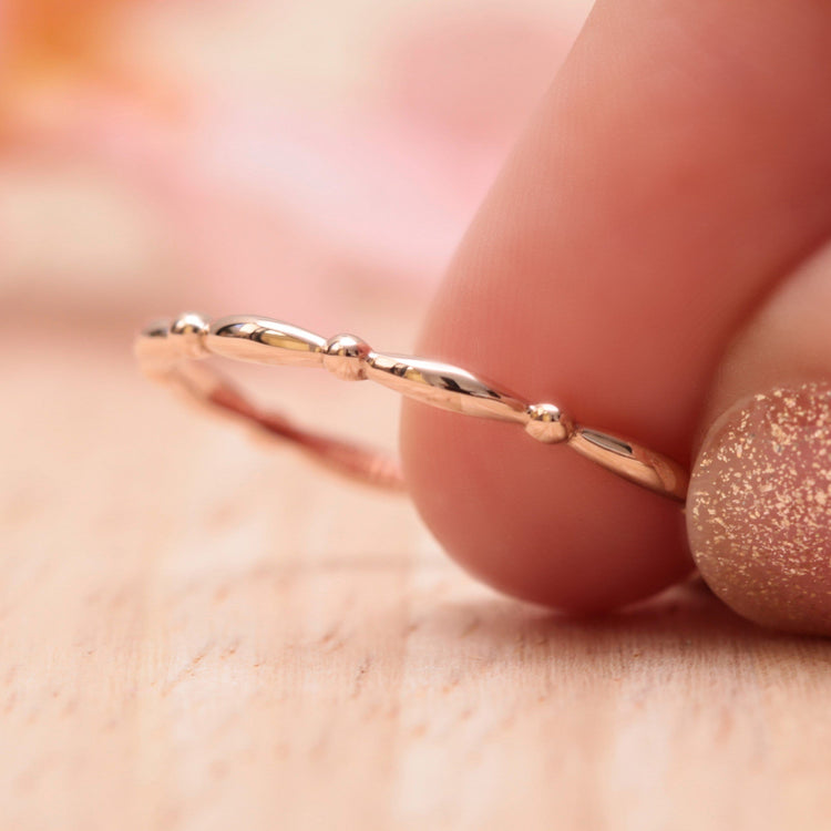 Beaded Stacking Ring - Vinny & Charles