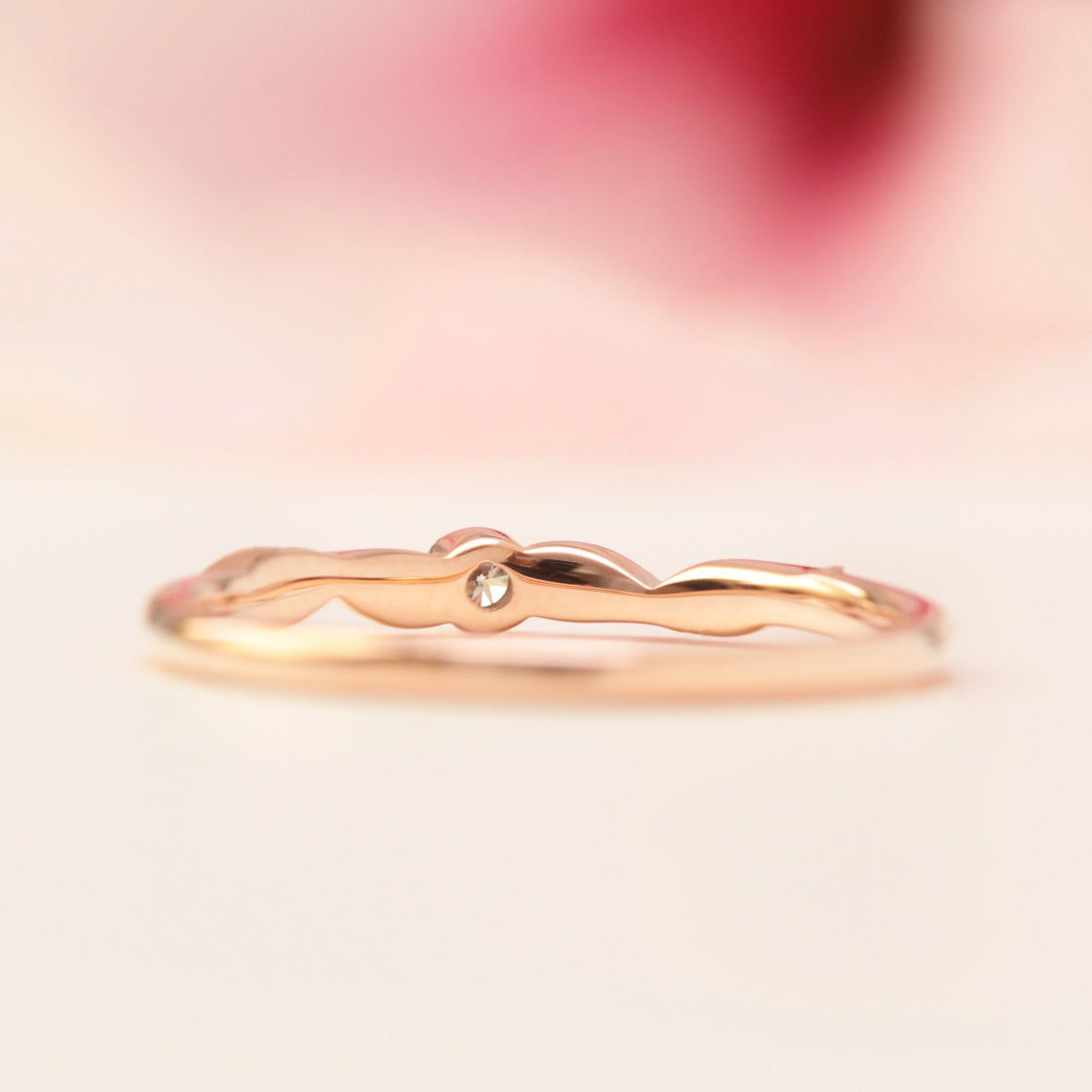 Diamond Birthstone Leaf Ring - Vinny & Charles