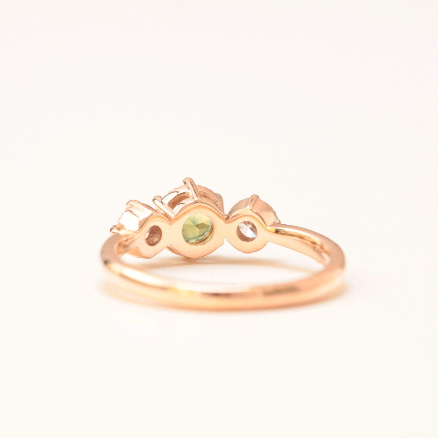 Green Sapphire Engagement Ring - Vinny & Charles