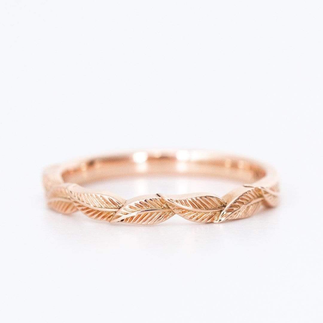 Gold Leaf Wedding Ring - Vinny & Charles