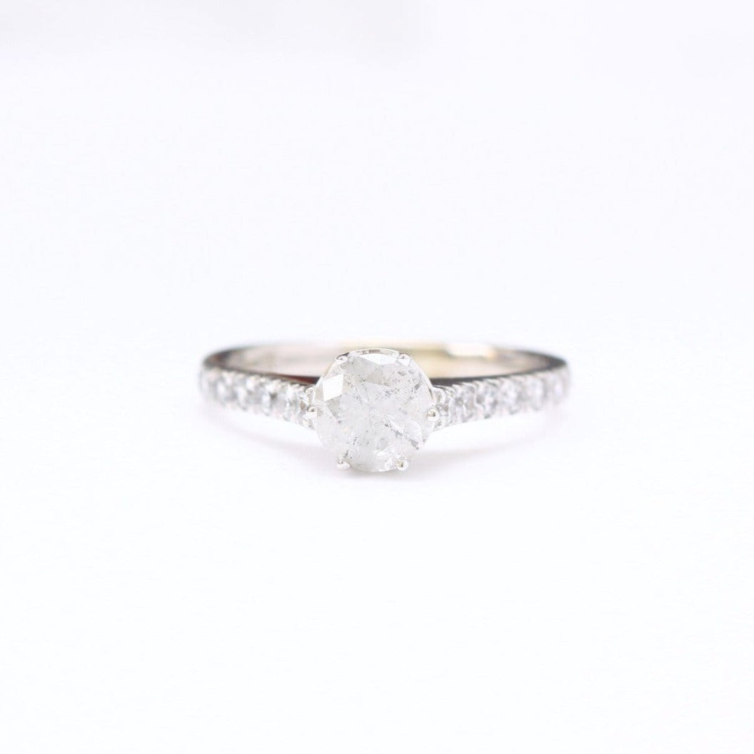 Salt and Pepper Diamond Engagement Ring - Vinny & Charles