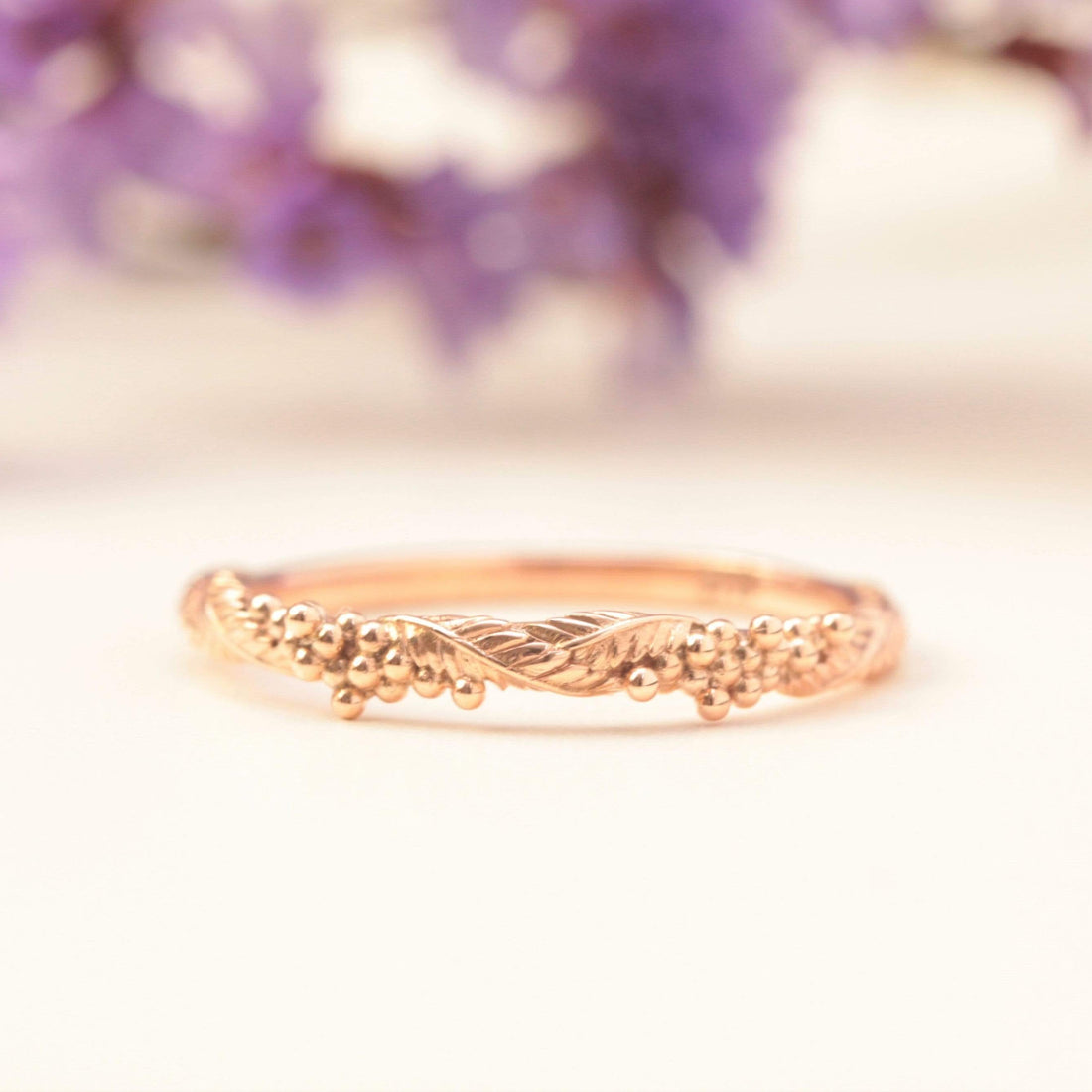 Wattle Leaf Wedding Ring - Vinny & Charles