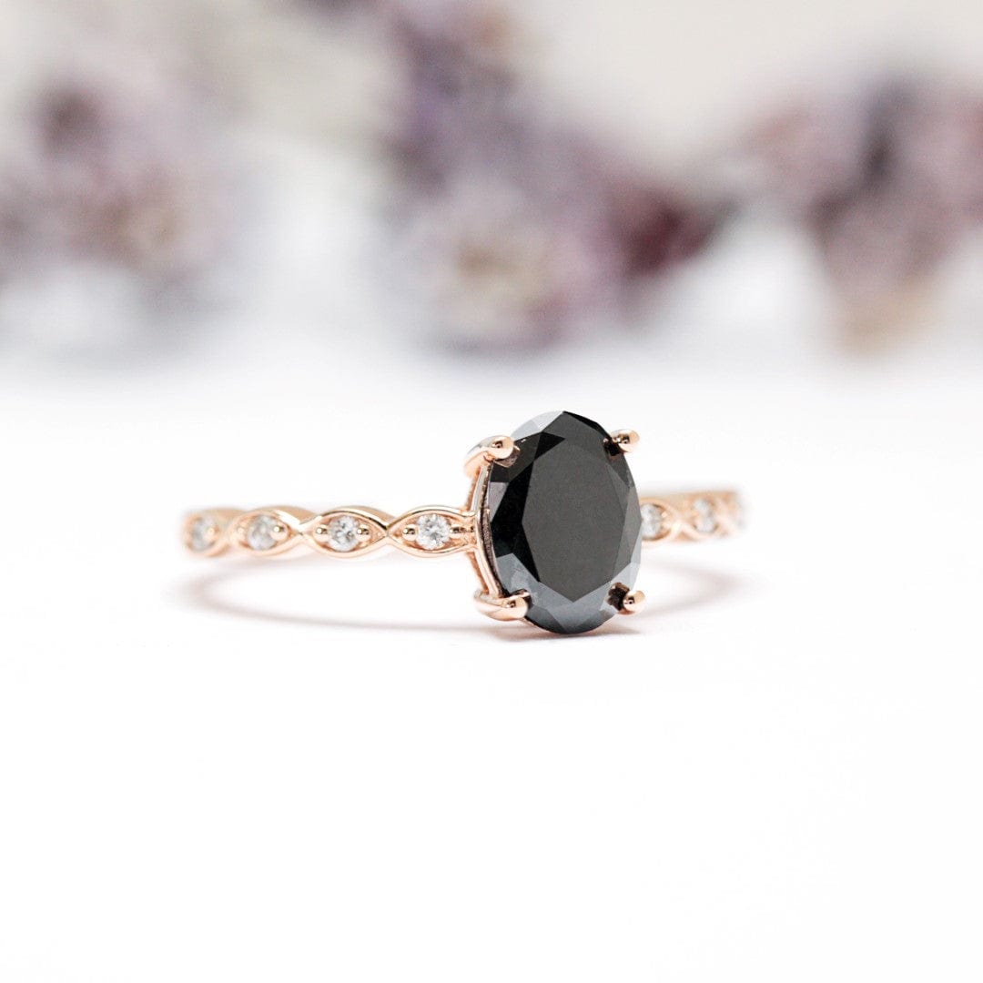 How to Style a Wedding Ring With Black Diamonds