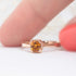 citrine gemstone ring gold