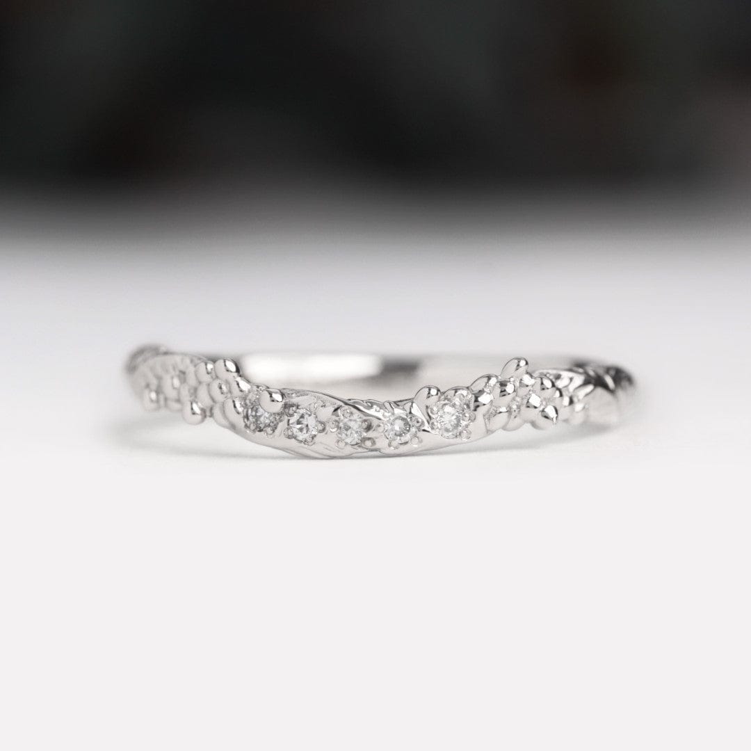 Wattle Wedding Band Leaves