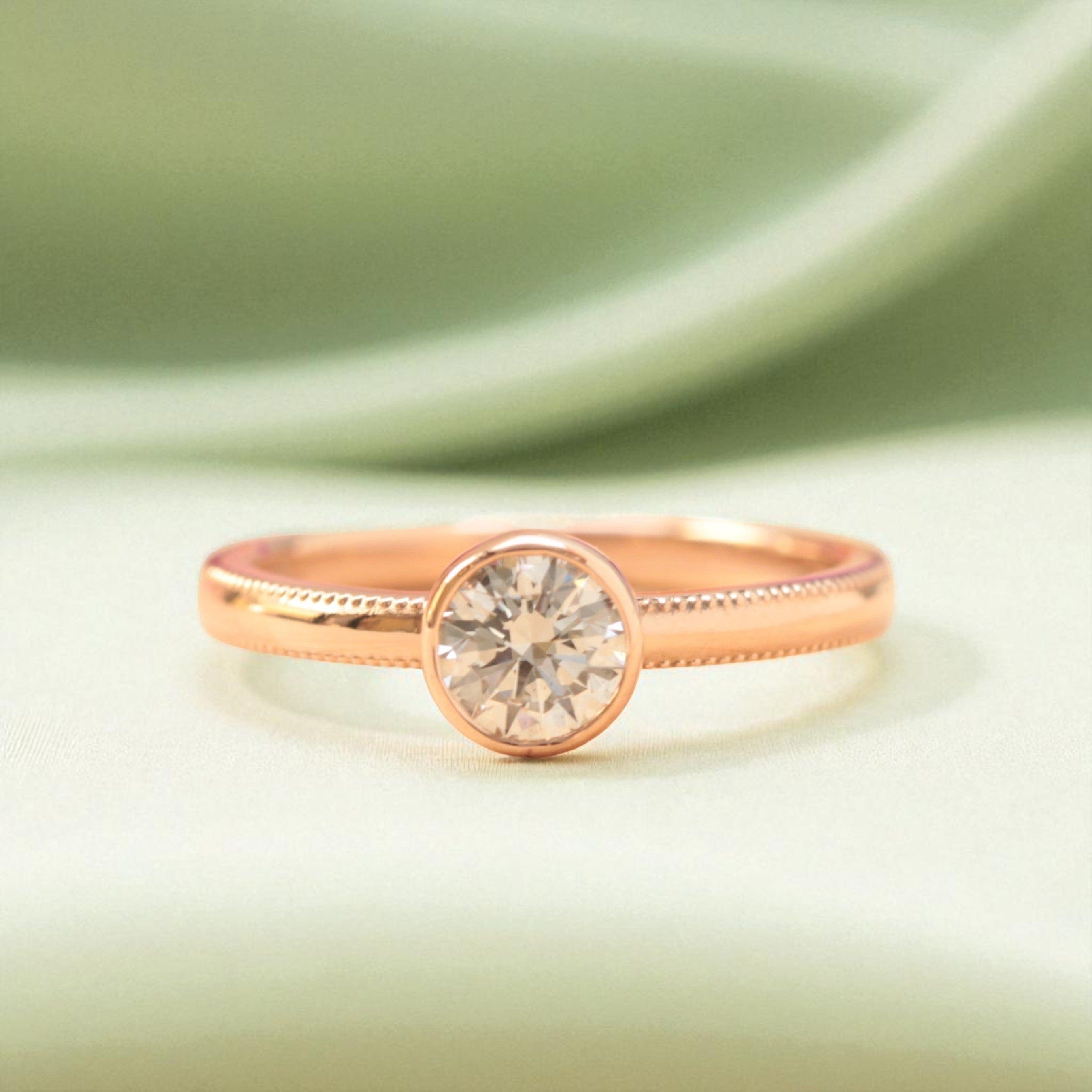 極美品・g60(19)】 Mined Ring Large Diamond