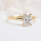 oval solitaire lab diamond engagement ring yellow gold