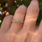 quintet lab diamond engagement ring