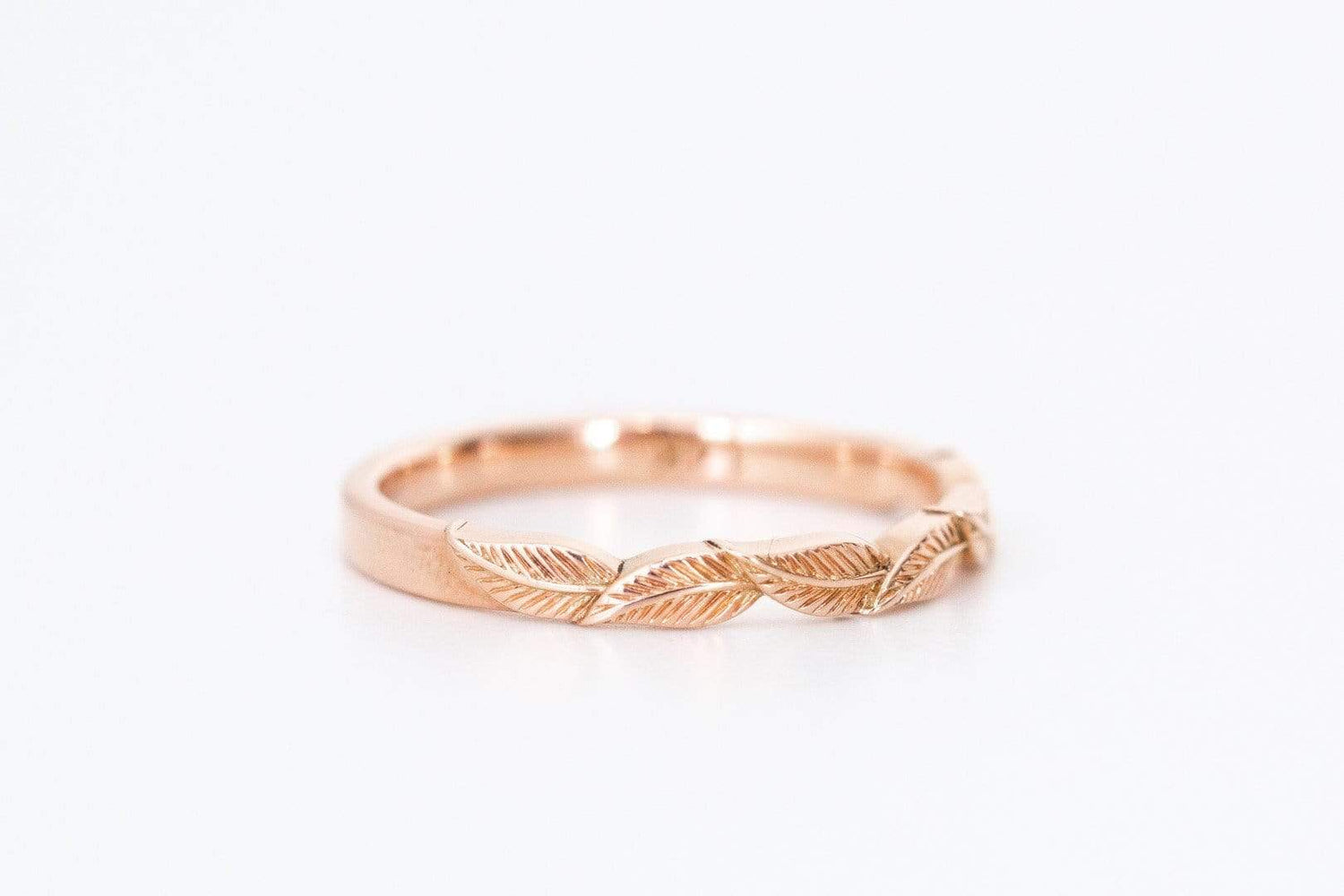 Gold Leaf Wedding Ring - Vinny & Charles