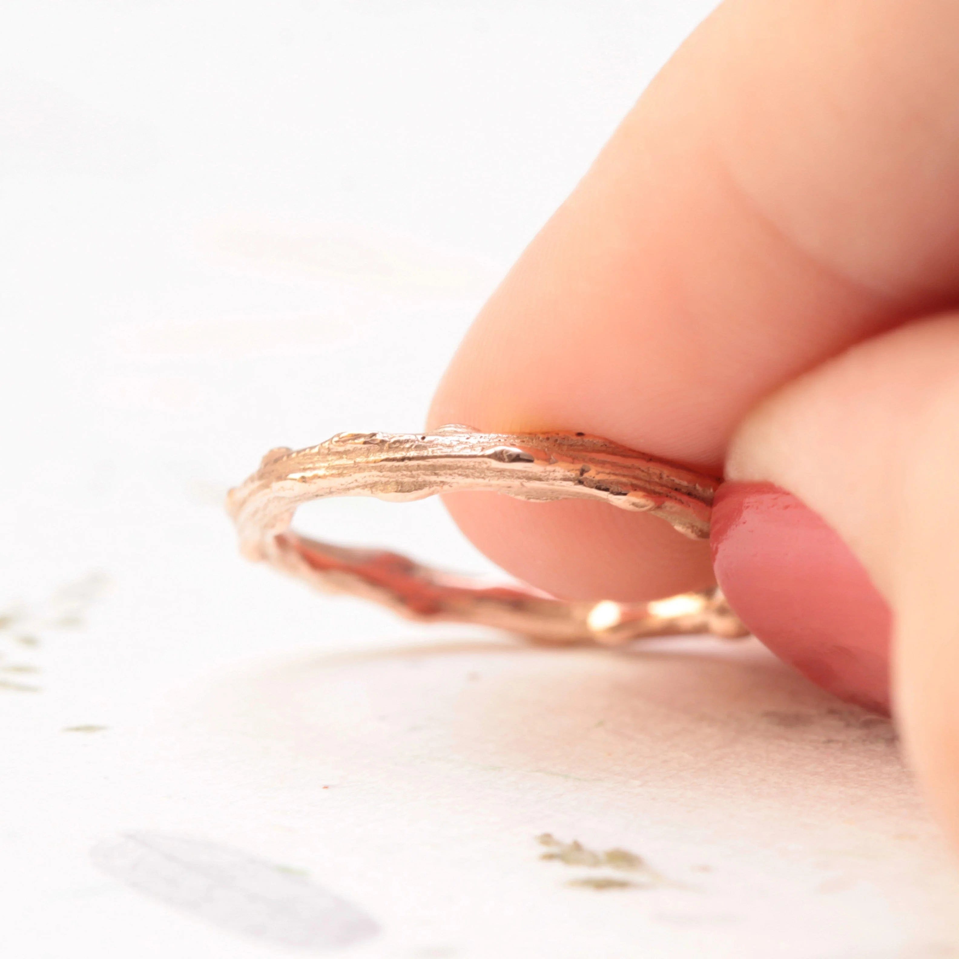 Twig Wedding Band