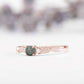Moss Agate Leaf Engagement Ring - Vinny & Charles