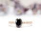 Black Diamond Engagement Ring - Vinny & Charles