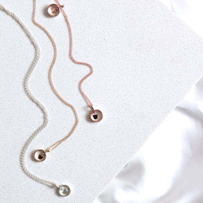 Heart charm necklace in 14k gold - Vinny &amp; Charles