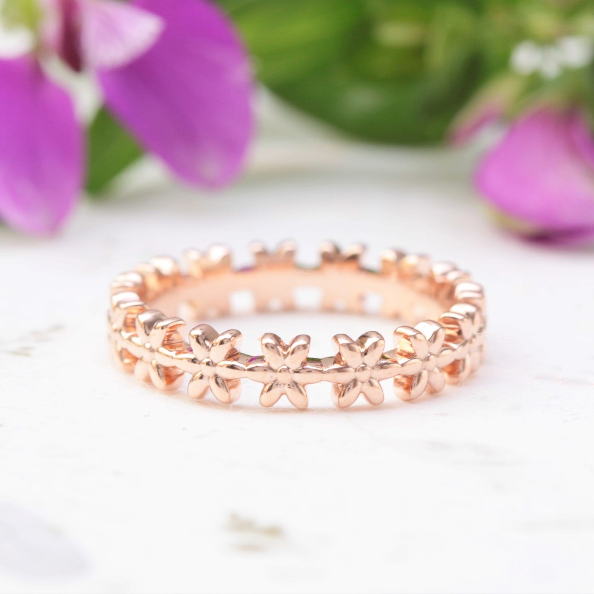 Eternity Flower Wedding Band - Vinny &amp; Charles