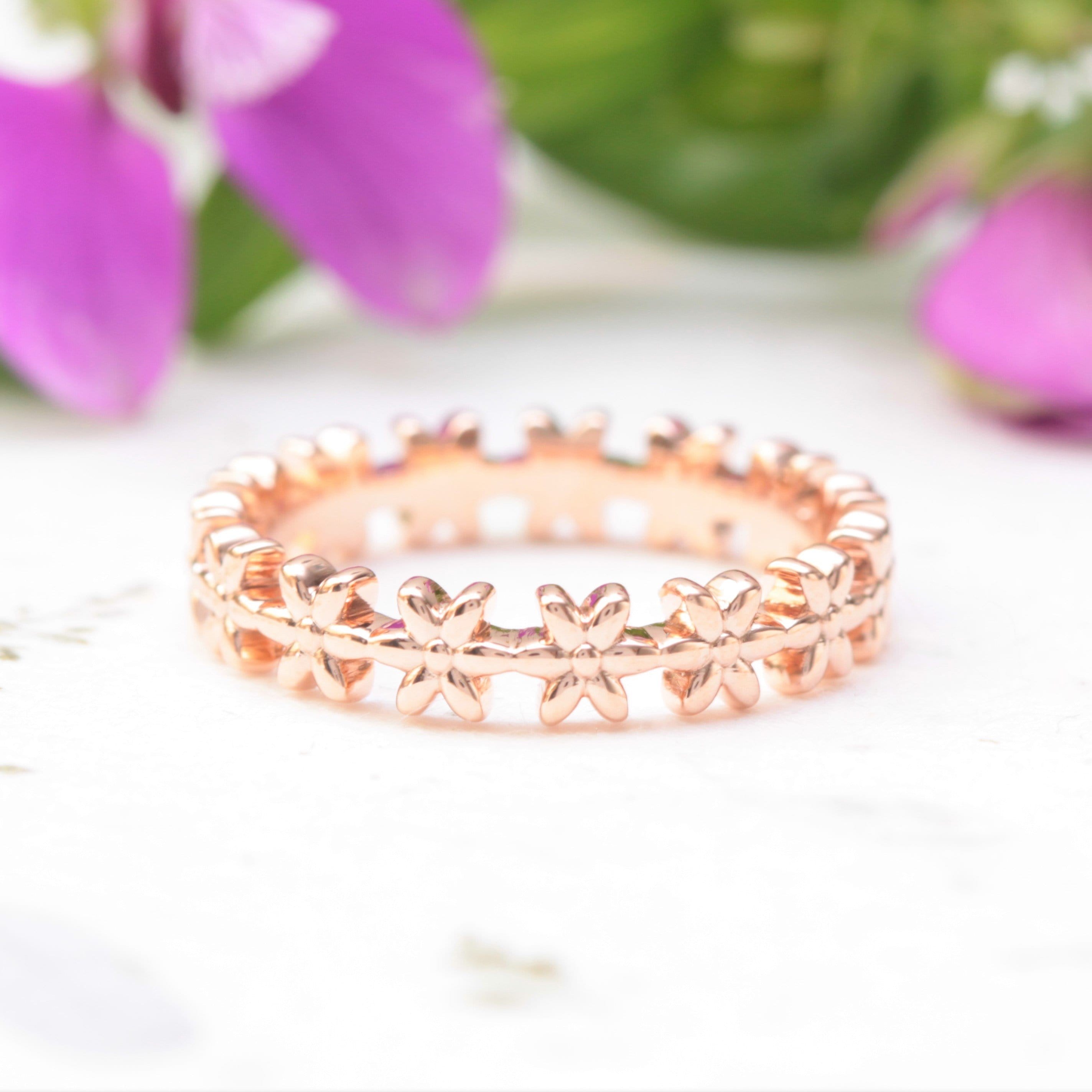 Eternity Flower Wedding Band - Vinny &amp; Charles