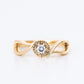 Leaf inspired Diamond Engagement ring - Vinny & Charles