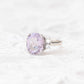 Pink amethyst diamond engagement ring - Vinny & Charles