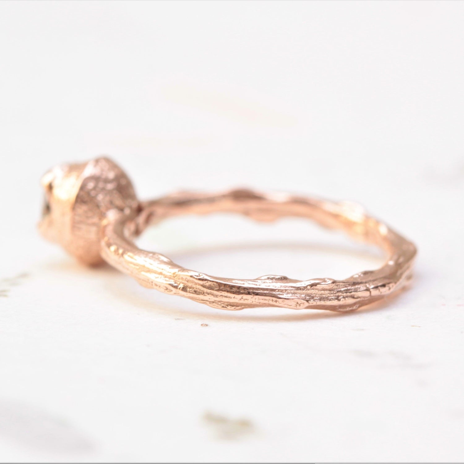 Moissanite Twig Engagement Ring - Vinny & Charles