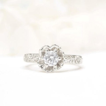 Poppy Flower Engagement Ring - Vinny &amp; Charles