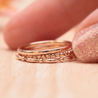 14k gold stacking wedding ring - Vinny &amp; Charles