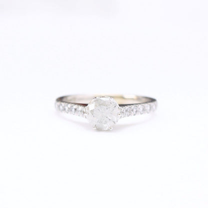 Salt and Pepper Diamond Engagement Ring - Vinny &amp; Charles
