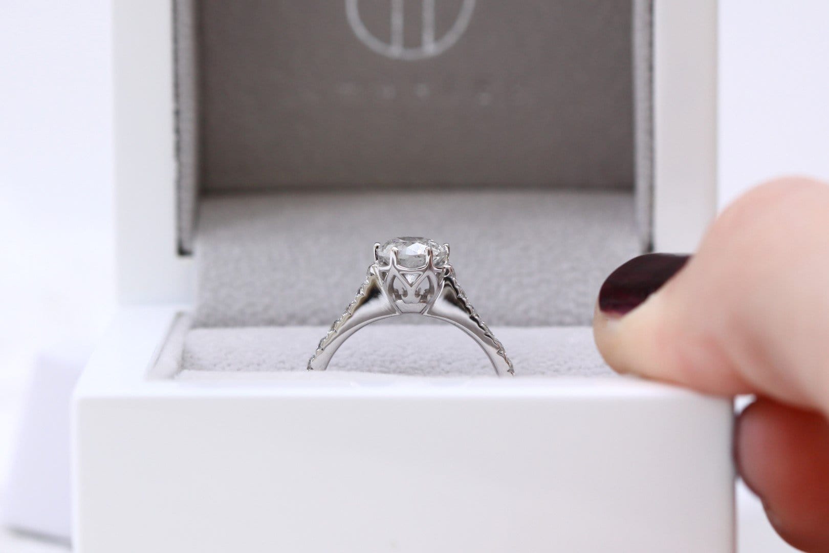 Salt and Pepper Diamond Engagement Ring - Vinny &amp; Charles