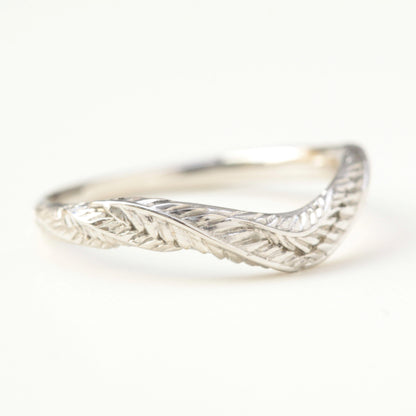 Foliage Leaf Wedding Ring - Vinny &amp; Charles