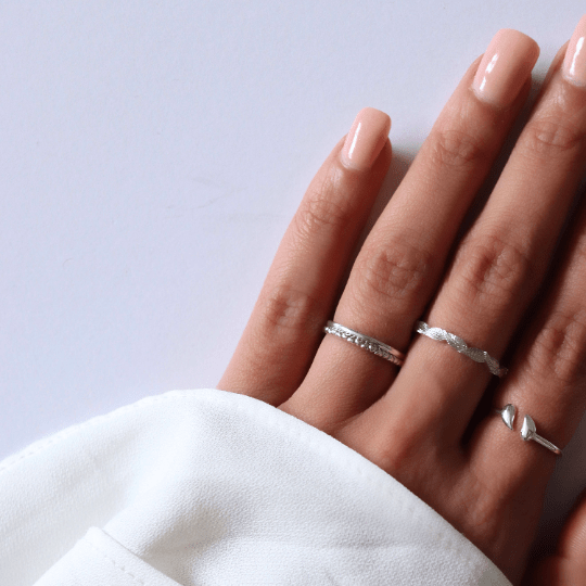 Gold stacking hot sale rings 14k